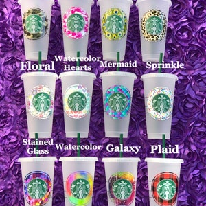 Personalized Starbucks Cup, Gift for Her, Bridesmaid, Personalized Gift, Best Friend, Teacher, Leopard Cup, Mother's Day Gift, Graduation