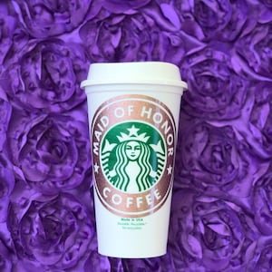 Personalized Starbucks Cup / Bridesmaid Gifts / Bride Cup / Wedding Party Gifts / Bridesmaid Proposal / Personalized Gift / Bridal Party image 5