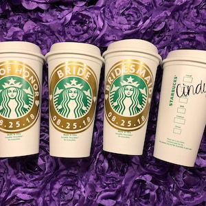 Personalized Starbucks Cup / Bridesmaid Gifts / Bride Cup / Wedding Party Gifts / Bridesmaid Proposal / Personalized Gift / Bridal Party image 3