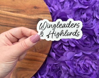 Wingleaders & Highlords Sticker: Waterproof Vinyl Decal