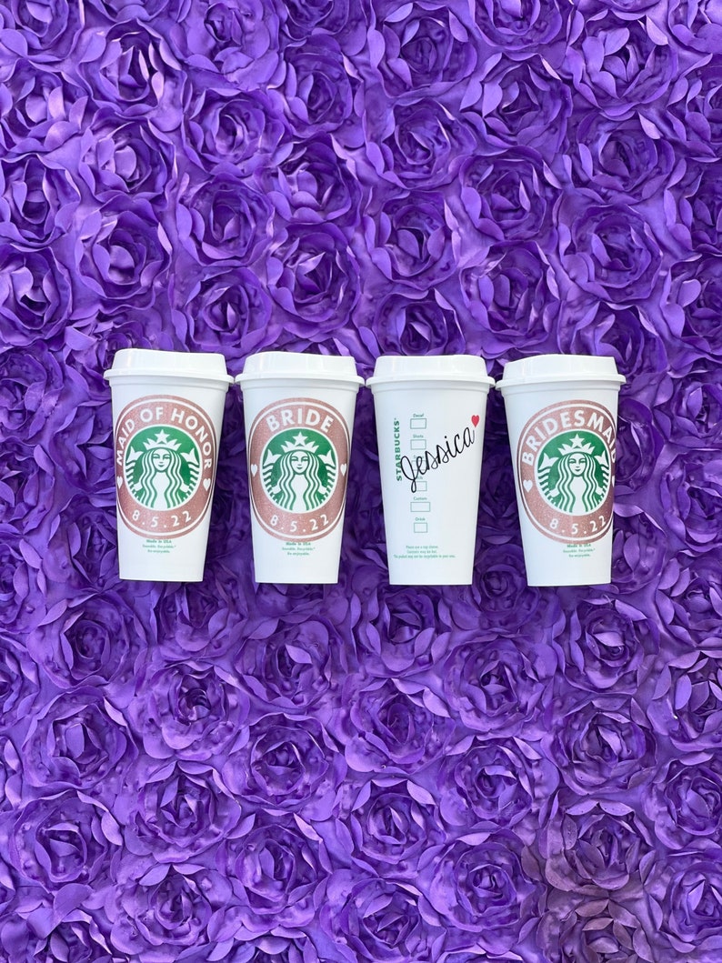 Personalized Starbucks Cup / Bridesmaid Gifts / Bride Cup / Wedding Party Gifts / Bridesmaid Proposal / Personalized Gift / Bridal Party image 1