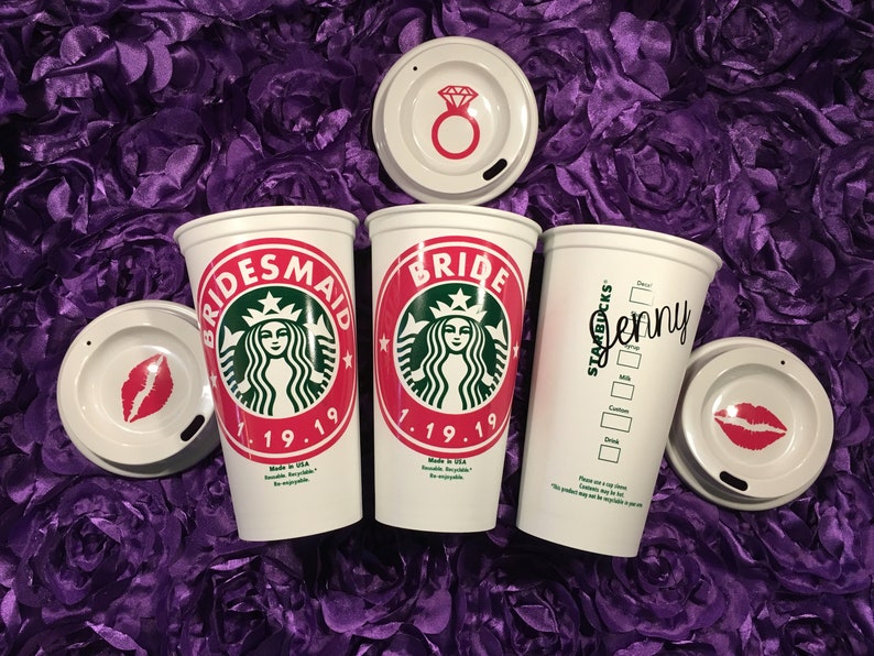 Personalized Starbucks Cup / Bridesmaid Gifts / Bride Cup / Wedding Party Gifts / Bridesmaid Proposal / Personalized Gift / Bridal Party image 4