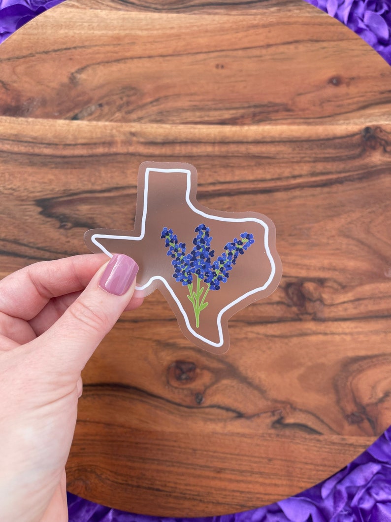 3Pcs Bluebonnet Flower Stickers - Waterproof Vinyl Decals For Water Bottles, Laptops, Mugs