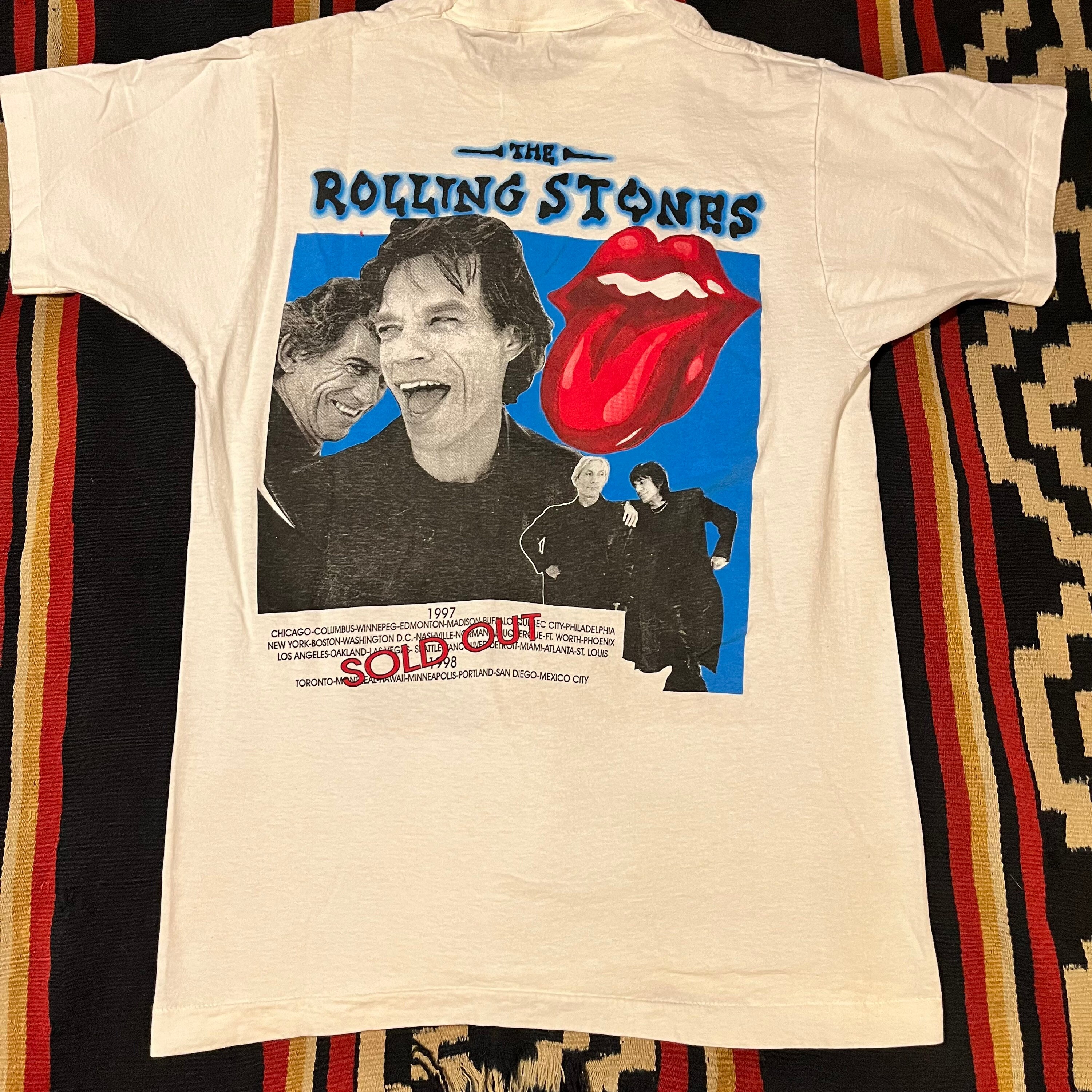 Vintage 1997 Rolling Stones American Babylon Tour Made in Usa Size 