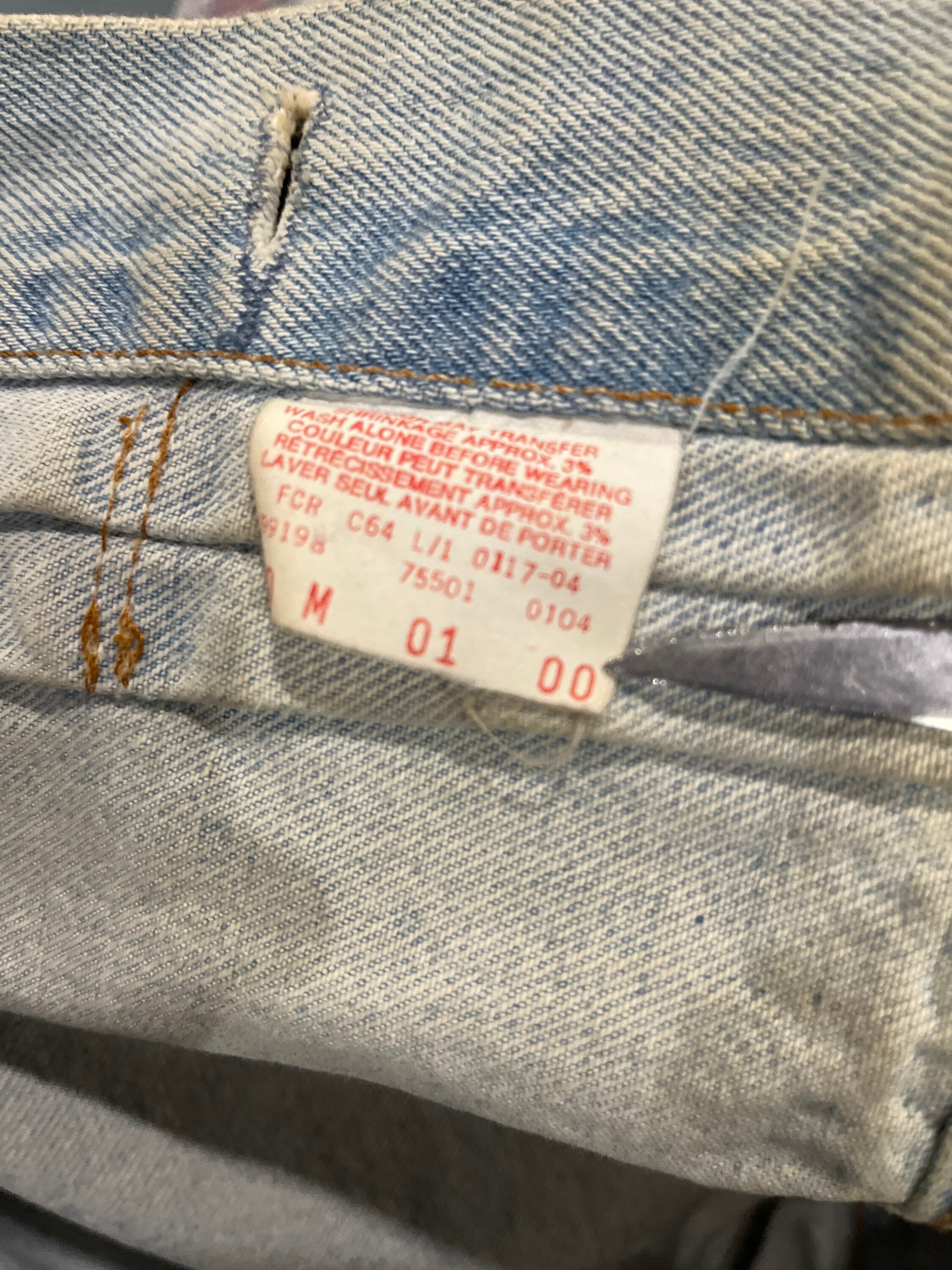 LEVI'S Vintage LVC 551 ZXX 1961 Big E Red Line Selvedge