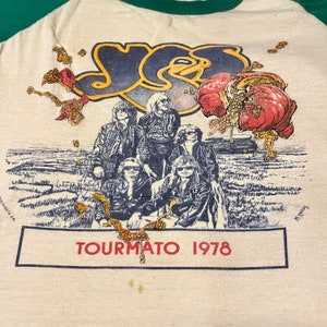 Super cool ringer 1978 ja bandtour t-shirt gemaakt in de VS 50/50 maat xl