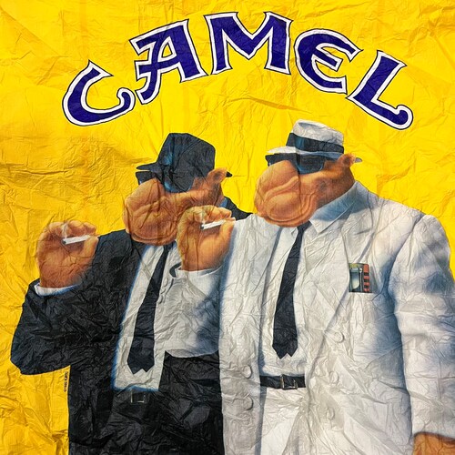 camel cigarettes jacket Vintage XL Windbreaker Yellow 1990s These are exactly that...measurements of the garment (zipped or buttoned up) laid flat on a table or hard surface VTG Camel Cigarette Promo Jacket
