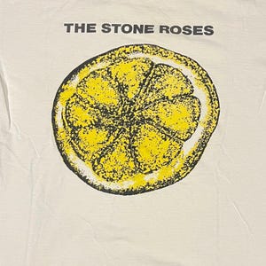 Vintage 90er The Stone Roses Indie Britpop Lemon Rock Tee Concert Size XL