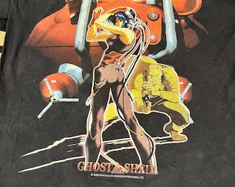 90er 2000er Ghost in the shell T-Shirt aus den 90er Jahren, hergestellt in den USA