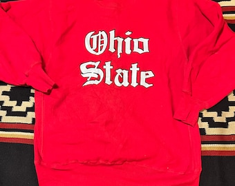 Vintage Champion Reverse Weave Ohio State Sweatshirt 1980s Size Xl