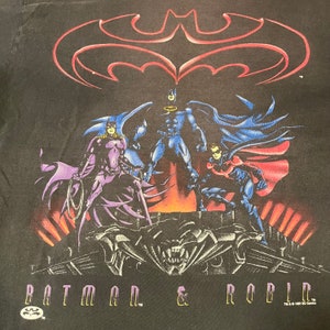 90s baman &robin  promotional movie shirt size xl single stitch