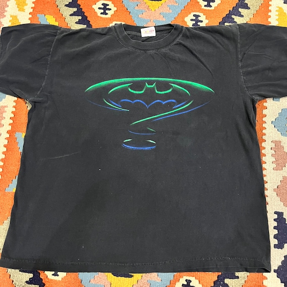 Vintage 1994 Batman Forever T-shirt With Riddler Logo, Size L - Etsy