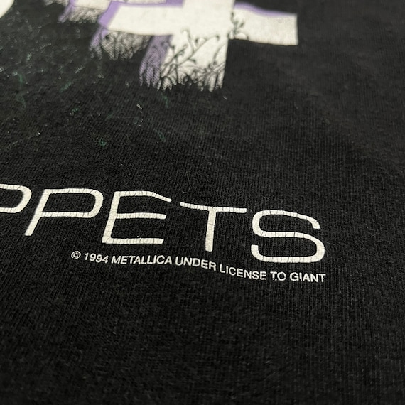 トップス 90S giant llica Master Of Puppets XL 1994 Metallica T-shirt Giant License Size Xl Master of