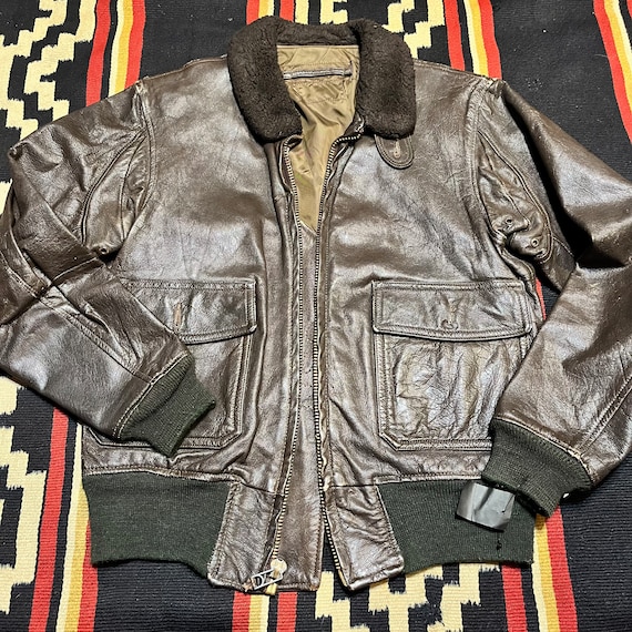 70s usn type g1 jacket size 40 in perfect conditi… - image 1