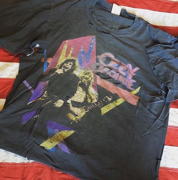 1989 vintage ozzy osbourne tour shirt