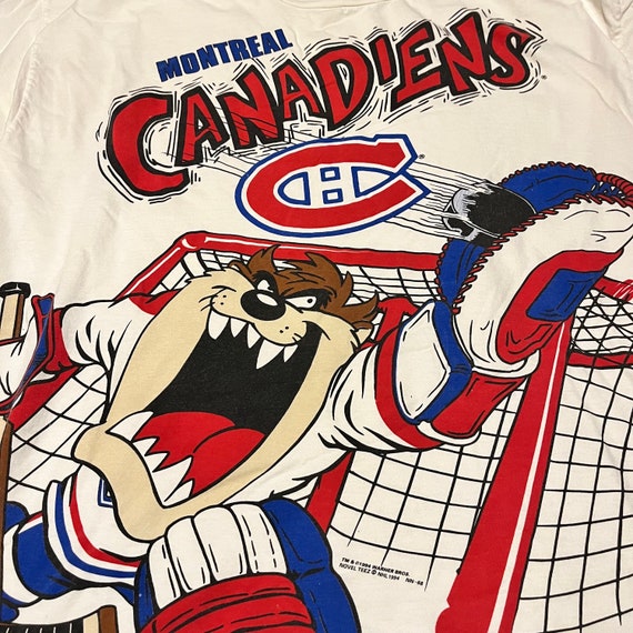 90s ビンテージネクタイ アーニーブッシュミラー ナンシー スラゴ OSAMU 1990s Taz Canadiens Hockey Team Novel Teez Made in Usa Size Xl - Etsy