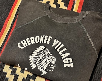 1950er Jahre Baumwollhalstuch Gr. L in schwarz, schwer zu finden