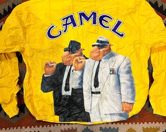 1992 camel cigarettes collectable windbreaker zip up size xl ,super light