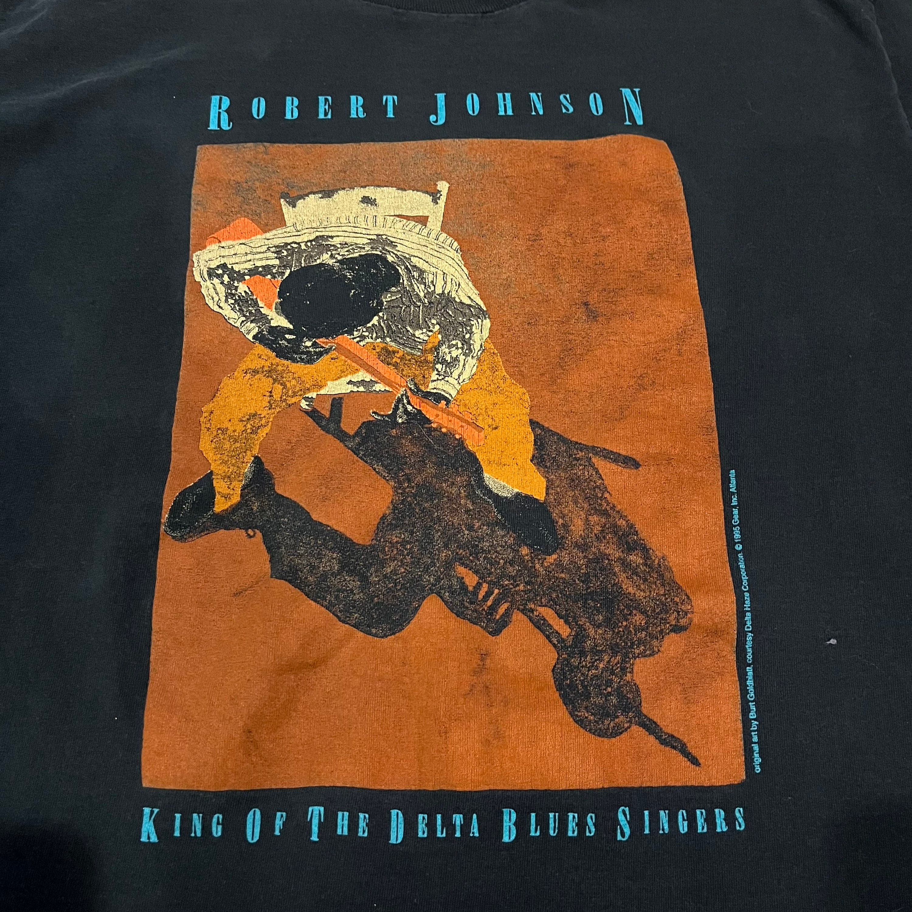 90s Single Stitch Robert Johnson Delta Blues T Shirt Size Xl Born 