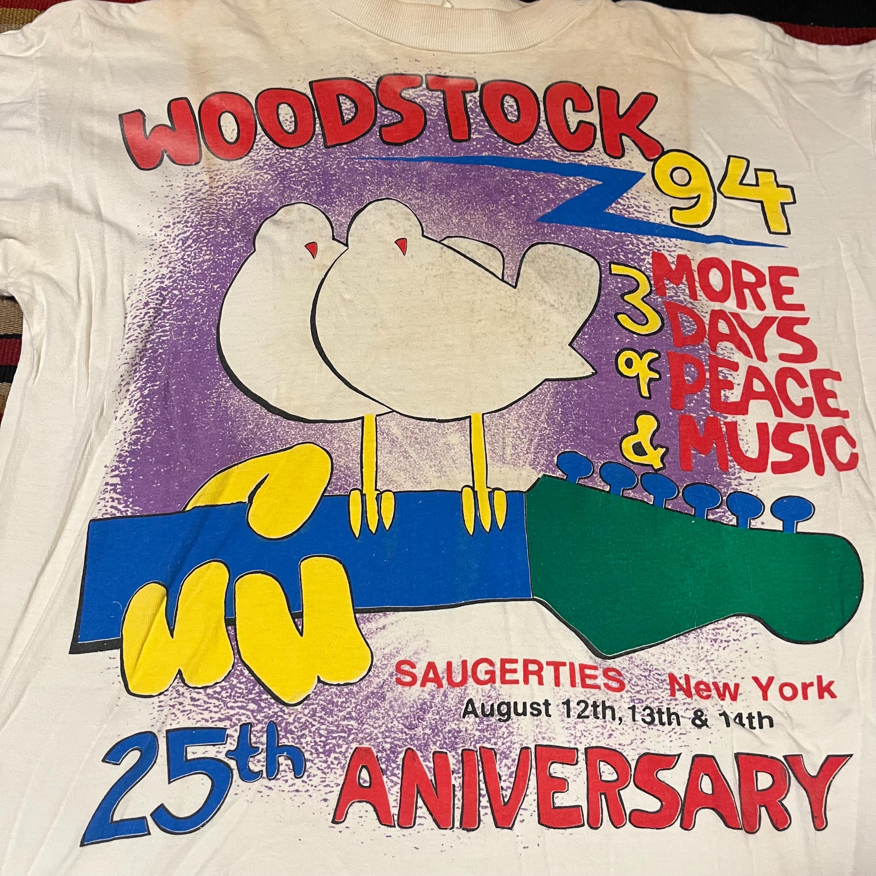 WOODSTOCK 94 Tシャツ XL Vintage Woodstock 94 2 More Days of Peace & Music Saugerties