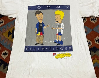 1990s Beavis and Butt Head Tommy Pull My Finger Size L Single Stitch Made  in Usa Stanley Desantis Tag - Etsy