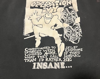 1998 Operation ivy size xl made in usa very rare label merch  pre rancid tim armstrong punk band