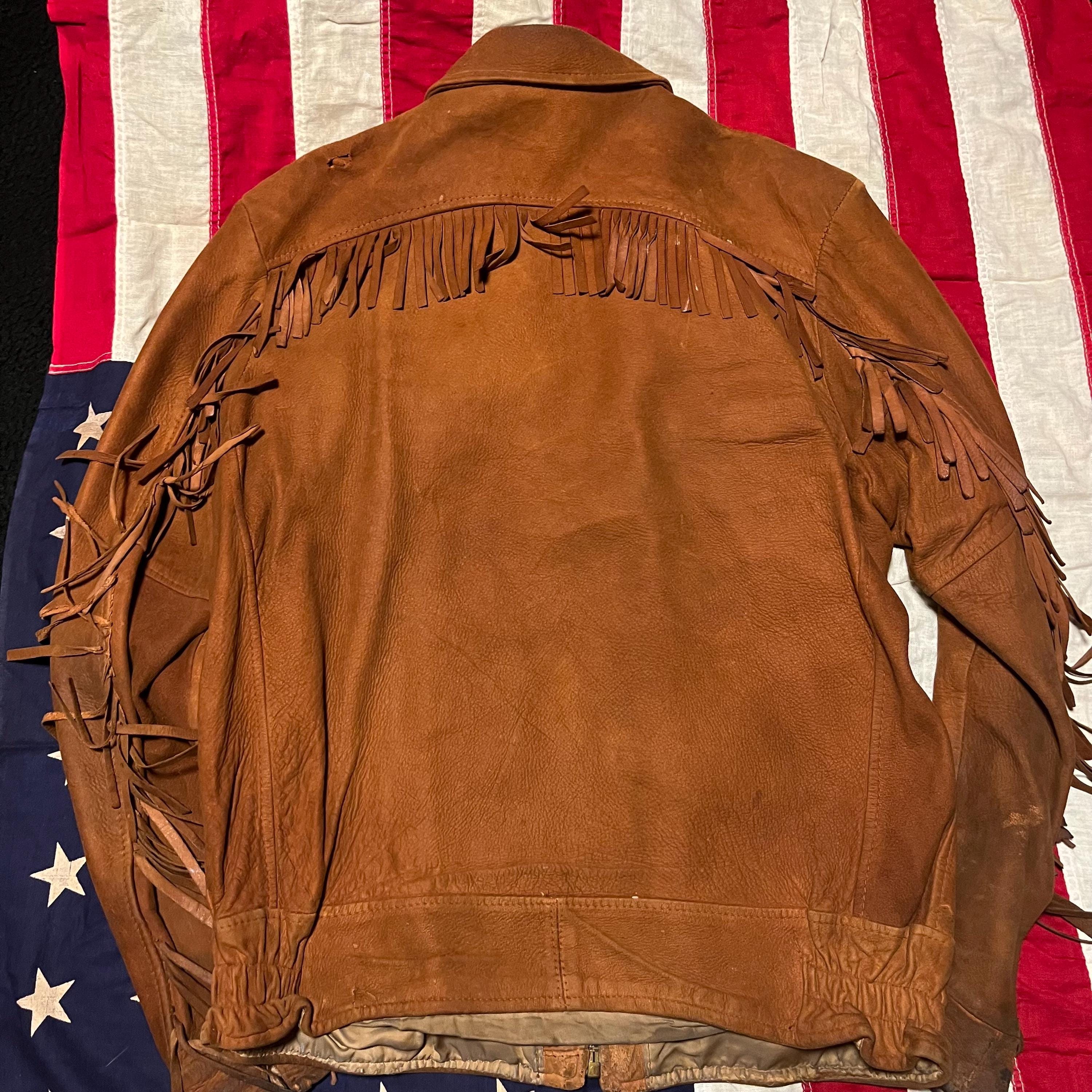 1950s Suede Fringe Western Jacket – Fits 40, Made in USA - Etsy