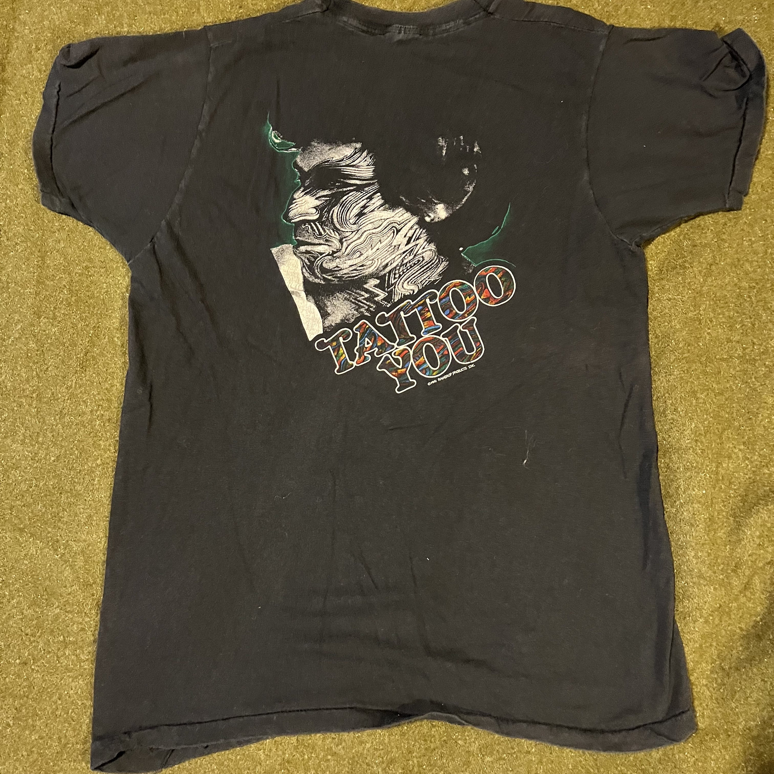 Vintage 1981 Rolling Stones Tattoo You Tour Shirt Single