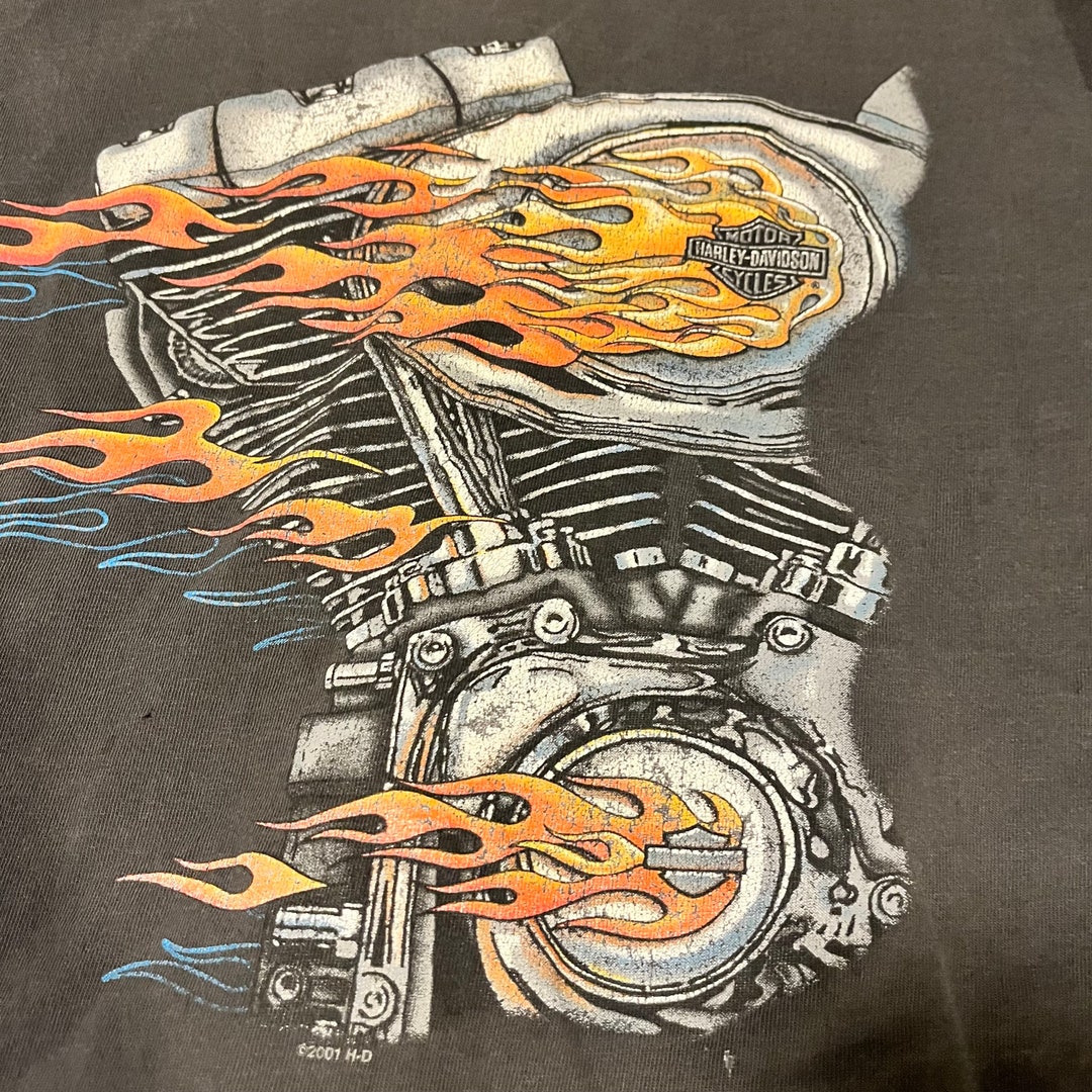 Harley-Davidson Long Sleeve T-Shirt Made in USA Men's XXL /eaa523590