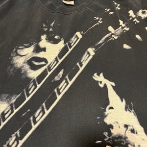 90s liquid blue jimmy Page all over print size xl