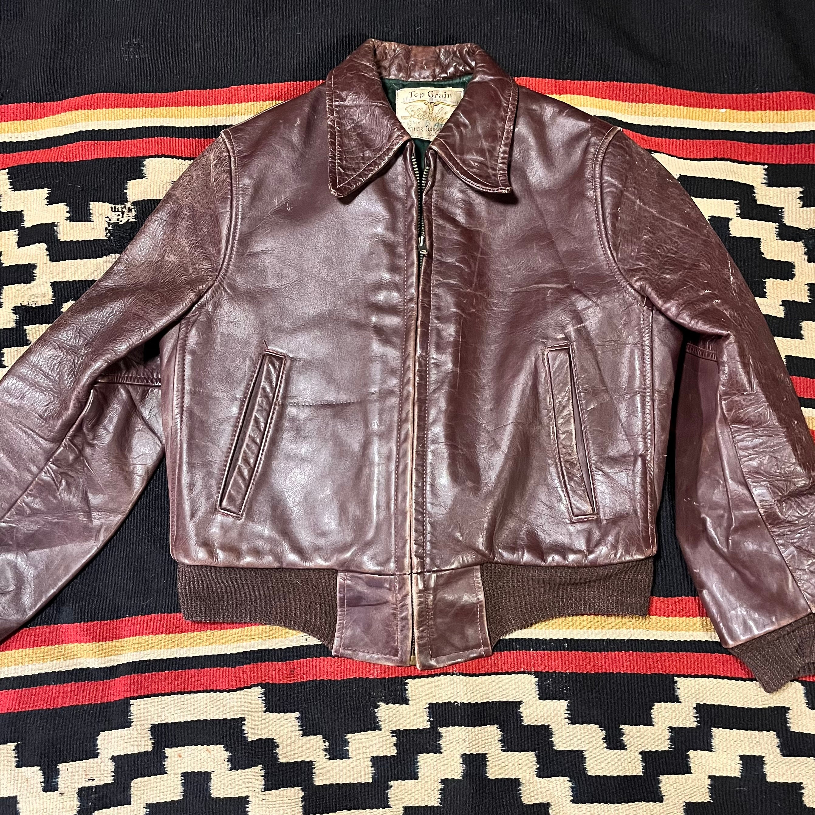 ジャケット・アウター 40s 50s vintage Leather car coat BRN 40s 50s vintage Leather car coat BRN