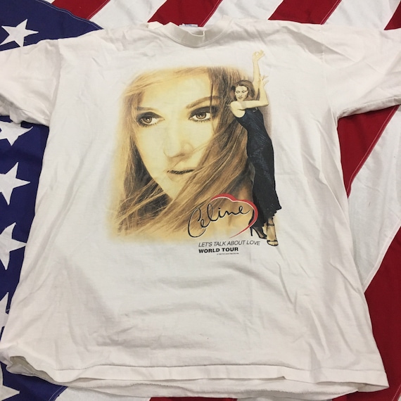 Celine Dion 90s Tour Shirt Size Xl - Etsy