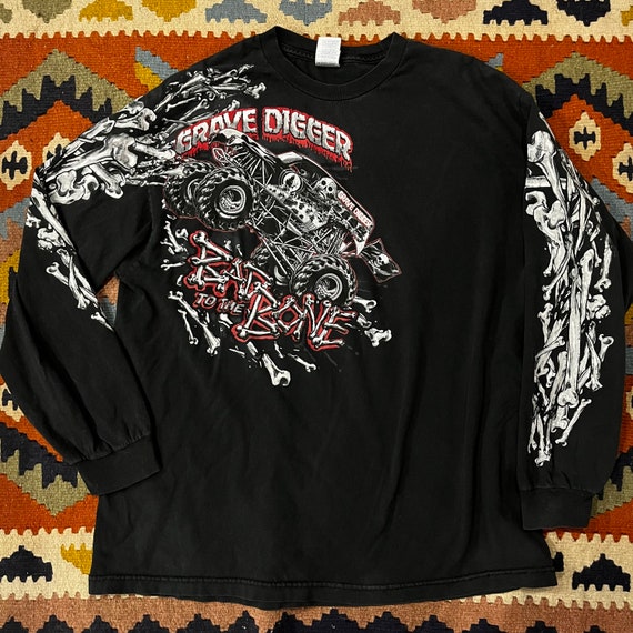 1990s Grave Digger Long Sleeve Allover 