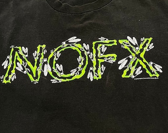 CAMISETA DE LA BANDA NOFX 2002, talla XL, fabricada en EE. UU.