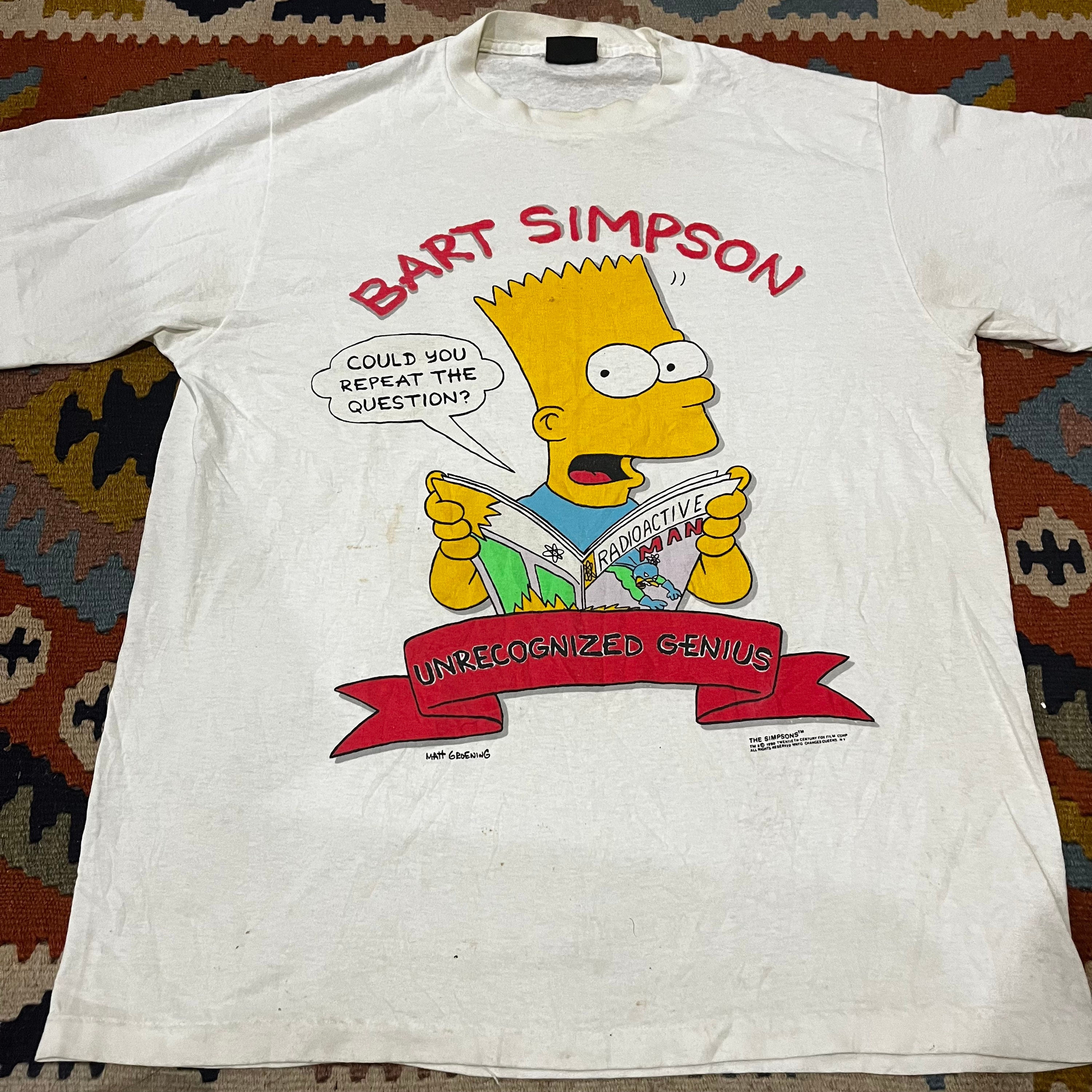Vintage 1990 Bart Simpson Radioactive Man T-shirt, USA Made XL - Etsy