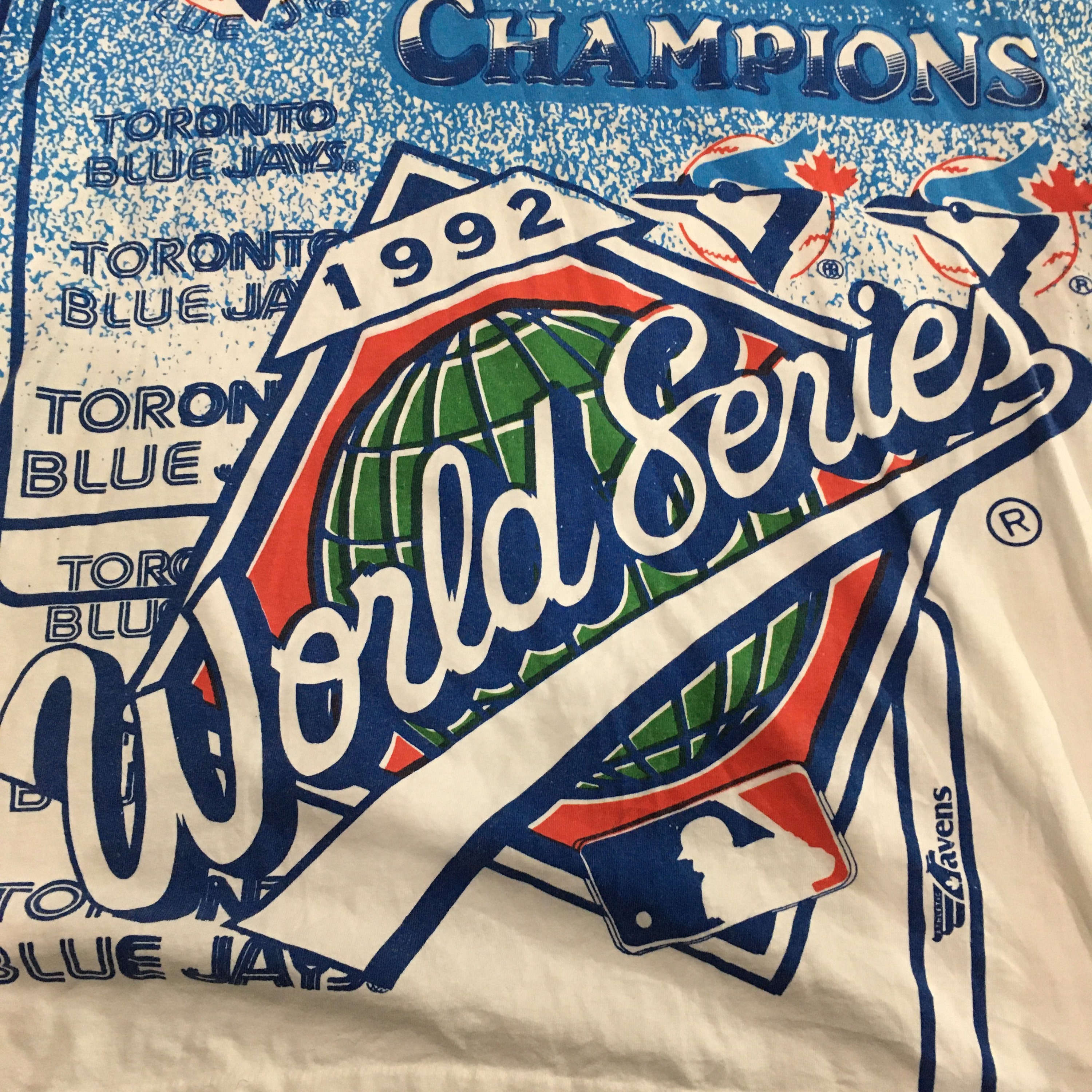 Toronto Blue Jays 1992 World Series Vintage Single Stitch T 