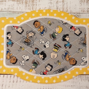 Snoopy & the Gang - Charlie Brown  - Pig Pen - Placemat - Mug Mat - 7.5&quot; x 10.5&quot; - NEW - Washable - Kids Table Decor - Great Gift - Hot Pad