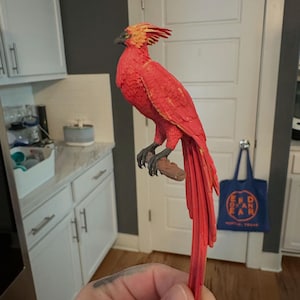 Mini figurine phénix - Miniature oiseau magique, décoration oiseau de feu, collection imprimée en 3D, peinte ou non, plastique PLA