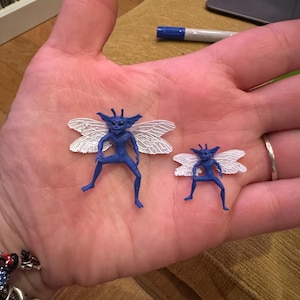 Mini Pixie Figure, Magic Pixie Decor, Fantasy Creature Mini, Tiny Winged Figure, 3D Print Pixie, PLA Pixie Figure, Collectible Pixie, Mini F