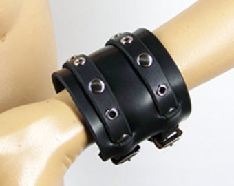 Rivets and Eyelets Buckle Bracelet Wristband