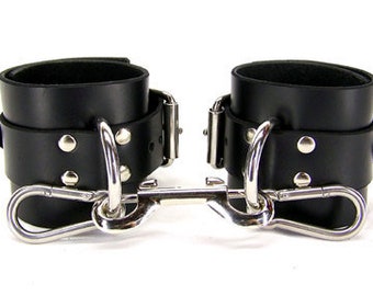 Ongevoerde leren bondage enkelboeien (volwassen)