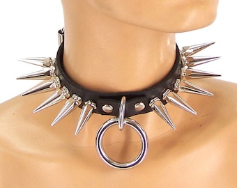 Large Spike Dom/Sub-Collar (mature)