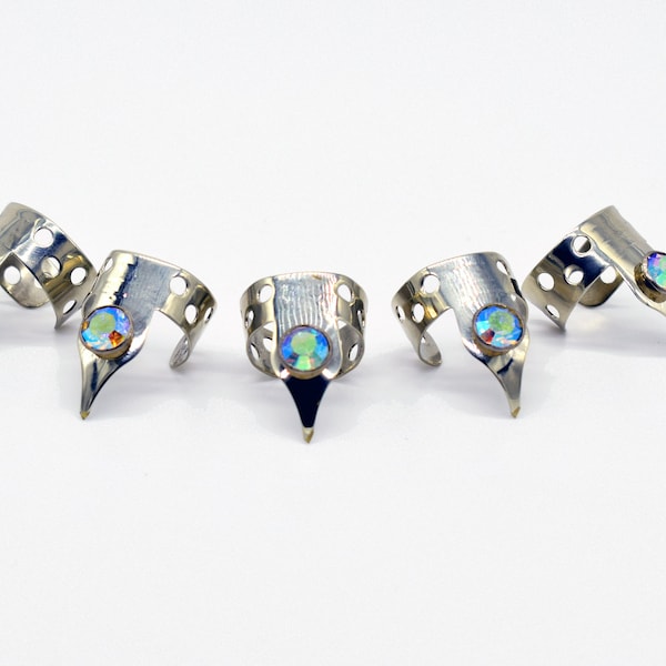 Juego de 5 garras fetiche eróticas con diamantes de imitación