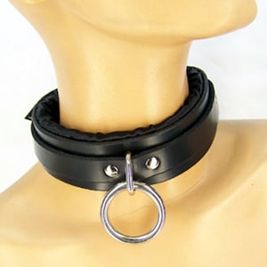 Black Satin Lined Sub Collar (mature)