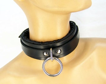 Black Satin Lined Sub Collar (mature)