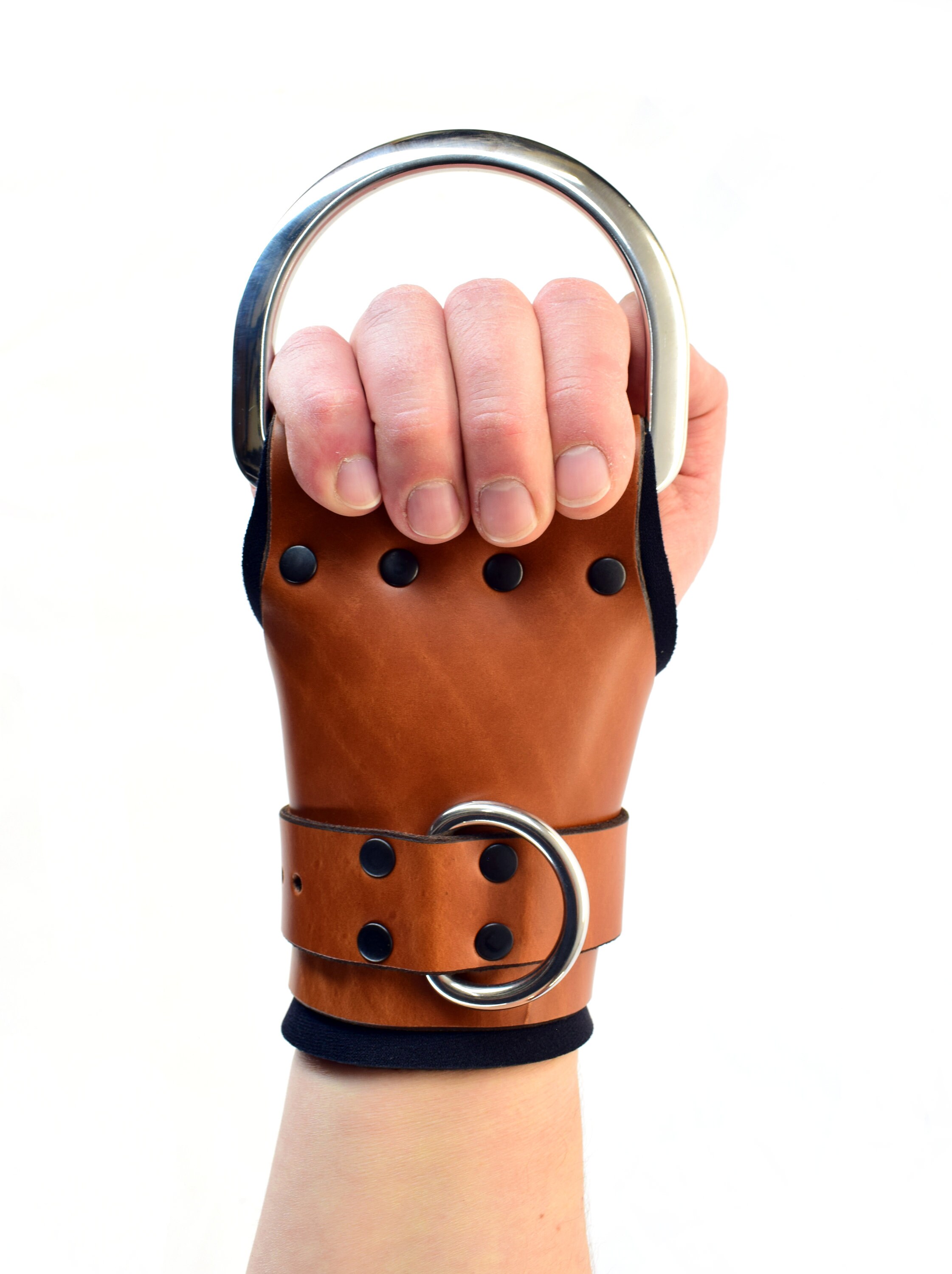 The MultiCuff Brown Leather Wrist Suspension Cuffs Etsy
