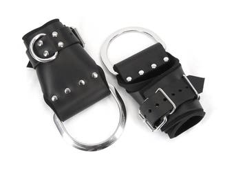 Deluxe Leder Bondage Handgelenk Fesseln