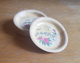 Set of 6 Bamboo Hawaii Coasters