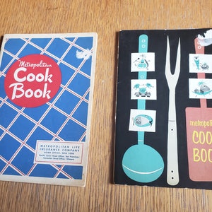 2 Metropolitan Life Insurance Promotional Pamphlet Cookbooks, 1948 and 1953