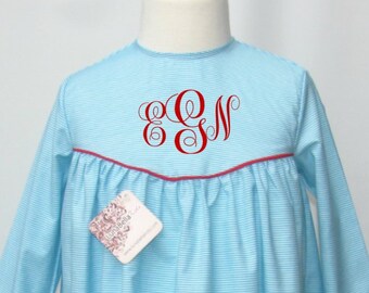 Monogram Dress, Toddler Dress, Monogrammed dress, girl dresses, Birthday Dress, Personalized Dress, fall dress